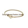 European and American Hot-Selling Pandora-Inspired Silver-Plated Heart Bracelet for Women with Elegant Snake Chain