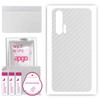 apgo Protective Skin Sticker for the Back Compatible with Honor 20 Pro, Wrap Film, Foil, Vinyl - Pattern Transparent Carbon