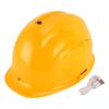 Cooling Hard Hat Yellow 8000mAh Rainproof Bluetooth Dual Fans Massage Solar Power Cooling Helmet