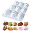 Silicone Rabbit Mold, Canel? Mold, Financier Mold, Madeleine Mold, Tigre Mold, Cookie Mold, Baked Goods, Bunny Mold, Confectionery Mold, 9-Cavity, Qua