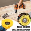 1/2Pcs Handheld Drill Bit Sharpeners Angle Grinder Universal Easy To Use Precision Power Drill Bit Sharpening Attachment Tools