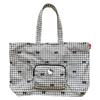 Grande Foldable Large Zipper Tote Bag Water Repellent IP GRD Packable Hello Kitty A 8395 01 [Routeto] Women's Houndstooth/Houndstooth