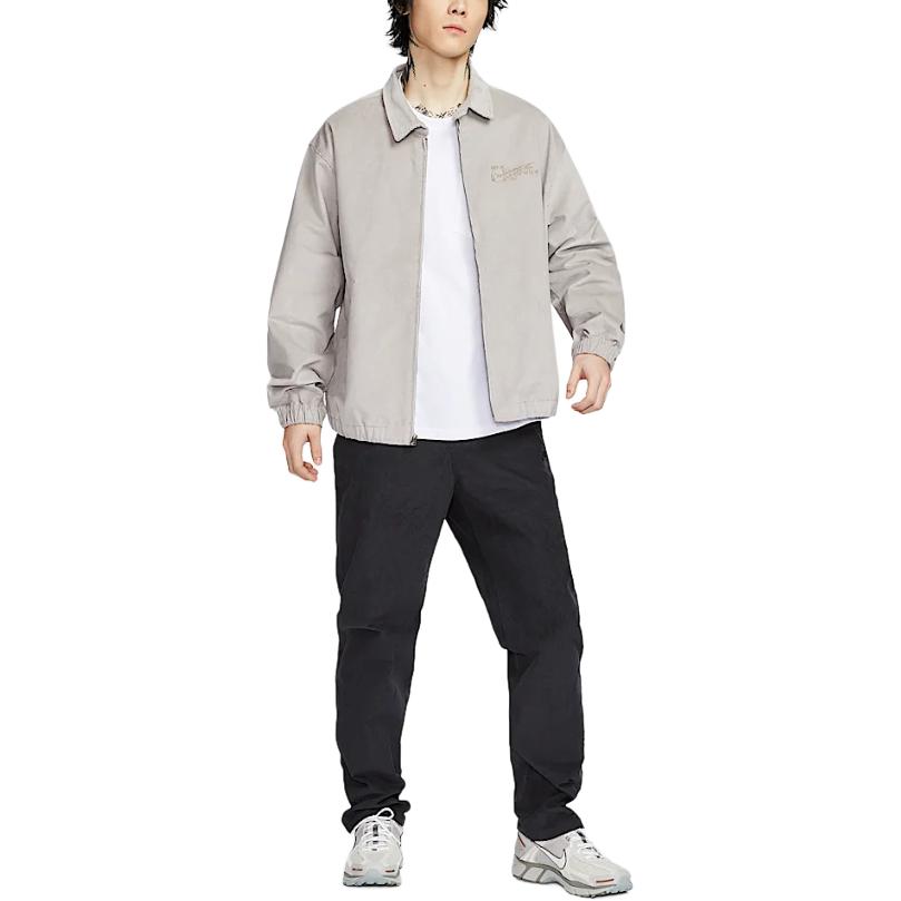 New Nike AS M HARRINGTON JKT CORD OP Jackets Coats Men's Light Gray HV4774-009