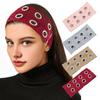 Women Headband Hollow Eye Elastic Design Punk Rock Aesthetic Headband Sports Yoga Parties Daily Wear
