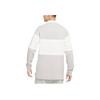 Nike Logo Print Collar Long Sleeve T-Shirt Men Tops Grey FJ1175-012