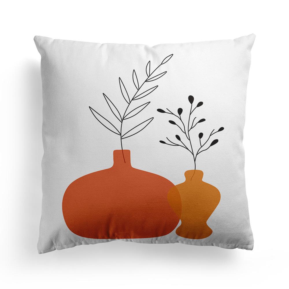 New Nordic Abstract Art Pillowcase Beauty Floral Leaves Home Sofa Bedside Pillow Sleeping Pillow Cushion Cover