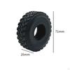 4Pcs RC Crawler Tires Rubber Tyre Set for 1/16 Car with Foam Inserts Outer Diameter 2.8 Inch/71mm