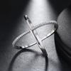 New Luxury X Shaped Micro Paved AAA Cubic Zircon Ring Ool Stylish Fashion Jewelry Cocktail Party for Women&Girl