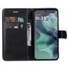 For Motorola Moto G35 5G Leather Wallet Case with Strap Solid Color Phone Stand Cover