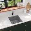 VidaXL Kitchen Sink In Granite Single Bowl Grey Decoration Kitchen Home 142961