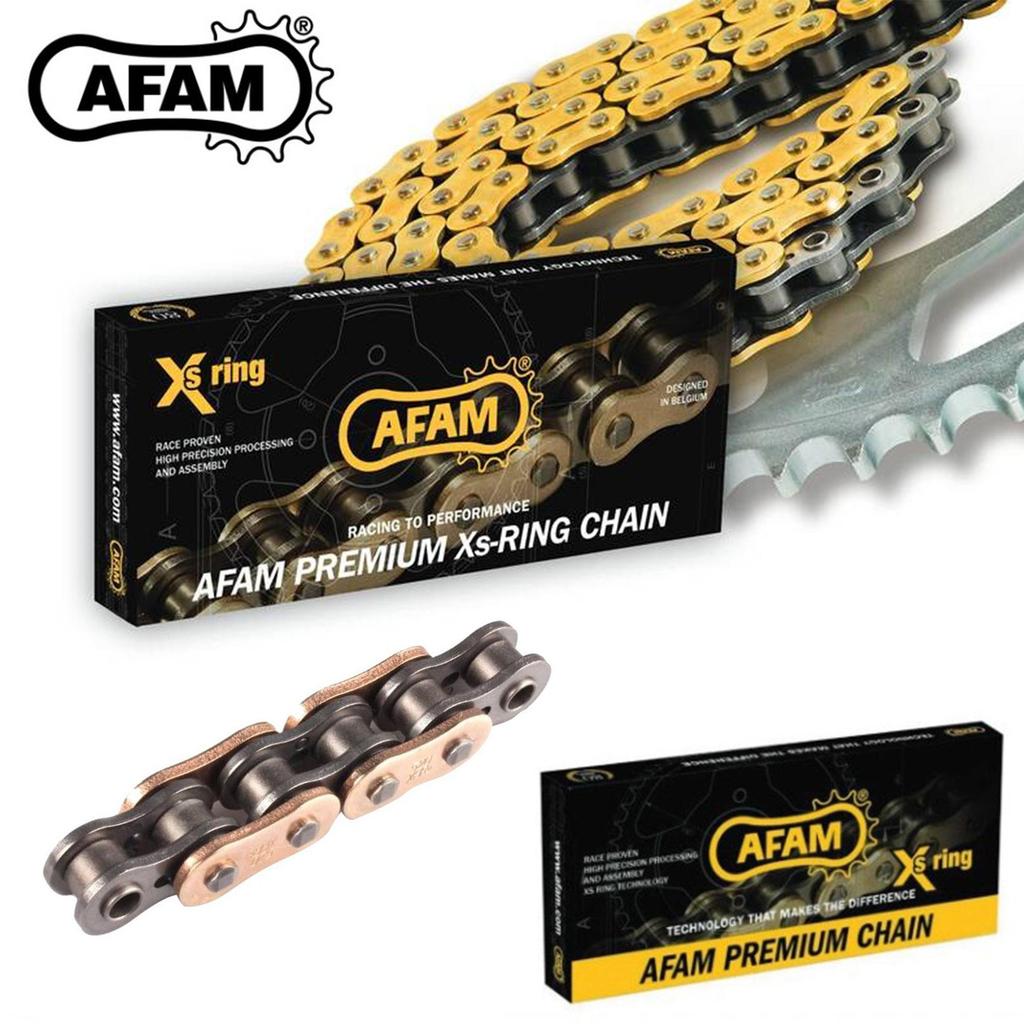 AFAM A520-104XMR3 2014-2018 Kawasaki Z 250SL Compatible Chain XMR3 Xring Steel Color