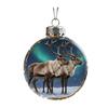 The Reindeer Family Christmas Ball Funny 3D Reindeer Hanging Decoration Plastic Christmas Ball Winter Ornaments for Xmas Tree Indoor Home Decor
