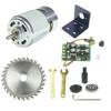 CONQUERALL 775 Motor 12V 16000RPM High Power DC Motor with Connecting Rod Set Bracket Saw Blade and 20A Speed Controller 8000RPM/24V M10-5