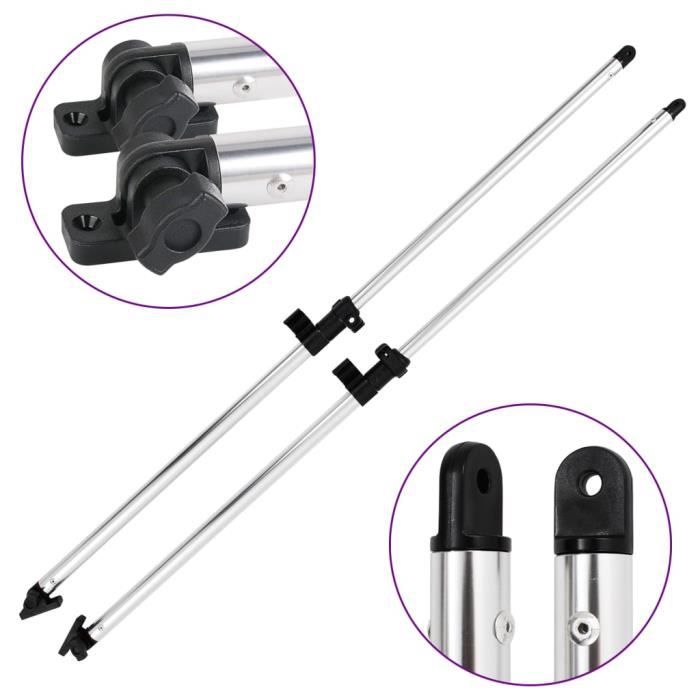 Support Poles for Bimini Tops - vidaXL - Aluminum - Length 66-110cm - Diameter 21.5/25mm