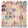 50 Cute Princess Children's Stickers Car Mobile Phone School Bag Pen Box Decoration Stickers Waterproof Stationery Creative Stickers