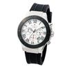 Authentic Salvatore Marra Wristwatch, SM23106-SSWHBK, 5 ATM Water Resistant, Chronograph, Date Display, Rubber Strap, SSWHBK