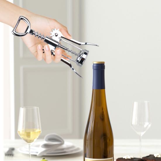 Wine Opener Alloy Wing Corkscrew Heavy Duty Corkscrew Beer Opener Multifunctional Bottle Opener for Home Kitchen Restaurant Bar