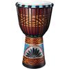 LumoLight Djembe Folk Instrument, Toy Drum, Percussion Drum, 8/10/12 Inch, Sheepskin Material, Durable Hand-Painted Pattern, Bright and Consistent Ton