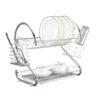 2 Tier Dish Drying Rack Large Capacity Stable Support Dish Drainers for Home Kitchen