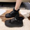Женская обувь из хлопка с толстой подошвой, осень-зима 2024 года, новая спортивная обувь с плоским верхом и плюшевым утеплителем Zapatillas Mujer