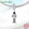 KATAOKA Space Suit Astronaut 925 Sterling Silver Charms Beads Fit Original Kataoka Charm Bracelet Jewelry
