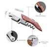 Professional Wine Opener Wood Handle Stainless Steel Wine Corkscrew Easy Multifunction Portable Beer Bottle Opener Kitchen Tools