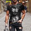 Men's Fashion Printed T-Shirt Jesus Faith T Shirt Casual Fashion Short Sleeve Christ Jesus Tees