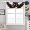 1 PC Luxury Flower Retro Style Wave Curtain Beaded Valance Design Fashion Window Jacquard Curtain Home Decor