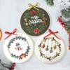 1Pcs Christmas Embroidery DIY Handmade Material Package (including Tools), for Beginners To Practice Embroidery Enthusiasts, Gifts for Friends