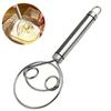 Danish Dough Whisk Stainless Steel Dough Whisk Egg Mixer Kitchen Hand Egg Mixer Blender Perfect For Bread Pastry Baking Tools