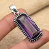 Lovely Amethyst Gemstone Handmade 925 Solid Sterling Silver Jewelry Pendant For Wedding Gift