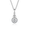 Moissanite Round 6.5mm Pendants 1CT D Color Diamond Gemstone Necklaces For Women Authentic 925 Sterling Silver Jewelry