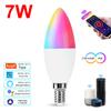 Tuya Smart WiFi LED Bulb E14 Candel Light 5W 7W 9W 220V Dimmable RGB Lamp APP Voice Control Alexa Google Assistant Home Decor