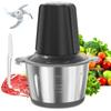 TUYRLAS Food 2L Large 500W High 304 Stainless Steel 4 Stainless Steel Function 2 Speed Ice Food Chopper for Home Baby Minced Compact Overheat PSE