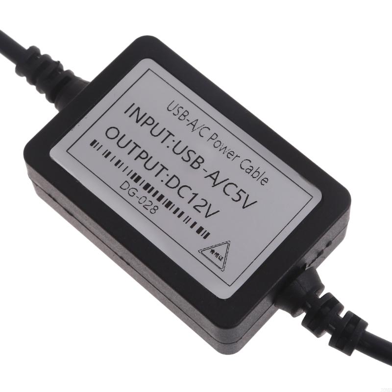 USB Power Supply Adapter Cable with 5.5 X 2.1mm USB 5V To 12V Cable for Low-power Router Speaker 115cm/45''