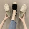 Fashion 2024 Original Urban Autumn Daily Routine Loafers Whit Canvas Women Footwear Slip On Ladies Shoes Black Espadrilles Korean