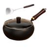 Traditional Wok Pot Hand-Forged Cast Iron Pot Big Belly Frying Pan for Stir-Fry Soup Unique Iron Kitchenware