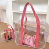 Large Capacity Transparent Jelly Bag PVC Waterproof Beach Bag Transparent Swimming Storage Bag Outdoor