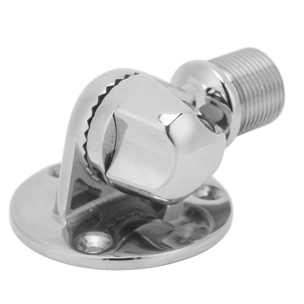 1in Ratchet Rail Mount Adjustable 316 Stainless Steel Screw Type Rustproof Antioxidation for Boat Yacht