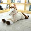 90CM Cute Lying Horse Plush Toys Stuffed Cartoon Animal Horse Children Kids Girls Shooting Props Birthday Gifts