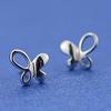 Butterfly Studs Korean Version Vintage Jewelry Women's Accessories Personality Silver Plated Ear Rings