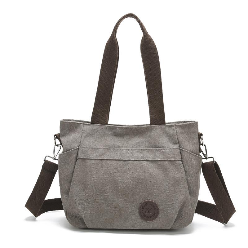 Large Capacity Canvas Bag Simple Shoulder Bag Women's Student Shoulder Bag Women's Simple Cloth Bag