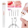 Electric Nail Polish Drill Machine Set With Light Portable With Battery Manicure Set Electric Manicure Art Tools For Gel Remover