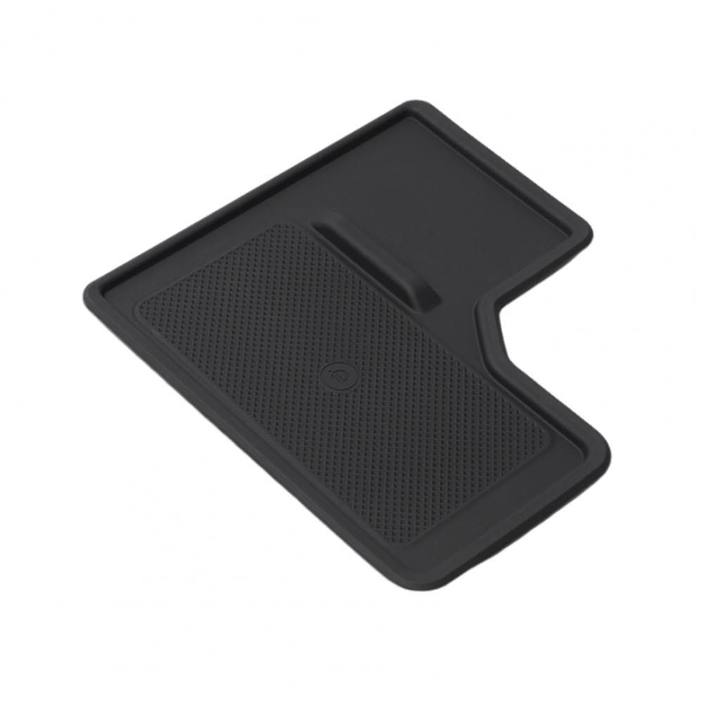 Силиконовый противоскользящий коврик, водонепроницаемый, нескользящий, консольный коврик для Toyota Prado 2024-2025, защитный коврик с беспроводной зарядкой