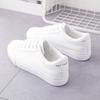 Fashion Women's Vulcanize Shoes 2024 New In Casual Classic Solid Color PU Leather Shoes Woman Casual White Shoes Sneakers