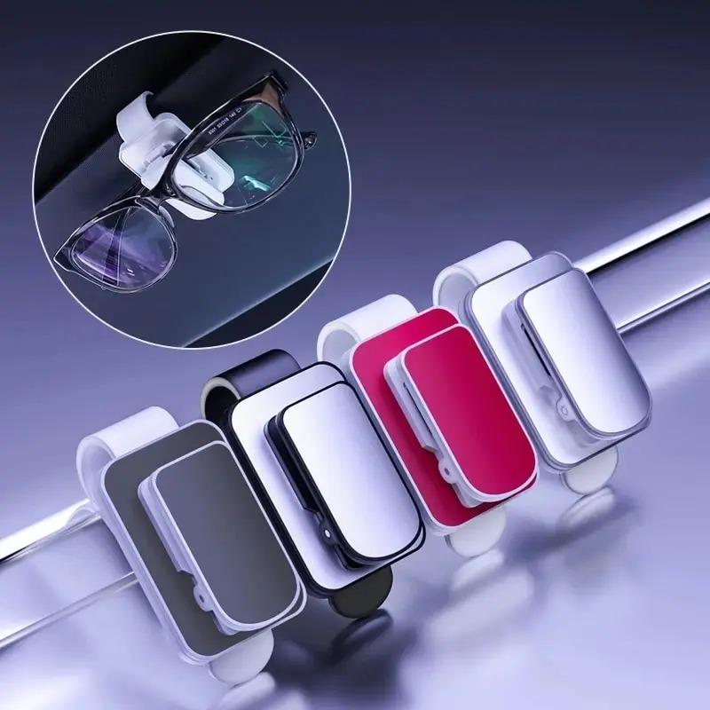 Portable Sun Visor Glasses Clip Universal Car Interior Card Ticket Fastener Sunglasses Holder Clips Auto Interior Accessories