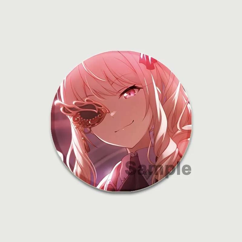 32/44/58mm Cute Project SEKAI Anime Pins Akiyama Mizuki Tinplate Badge DIY Custom Cartoon Girl Brooch Pin for Hat Bag Fans Collection Gifts