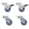 VidaXL Double Swivel Castors 4 Pcs 50 Mm