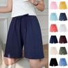 Summer Cotton Linen Women's Shorts Casual High Waist Loose Shorts Girls Soft Cool Female Shorts Breathable Soft Home Clothes