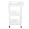 Bathroom Tower Shelf Plastic Freestanding Storage Rack Organizer Multifunctional Shelving Unit for